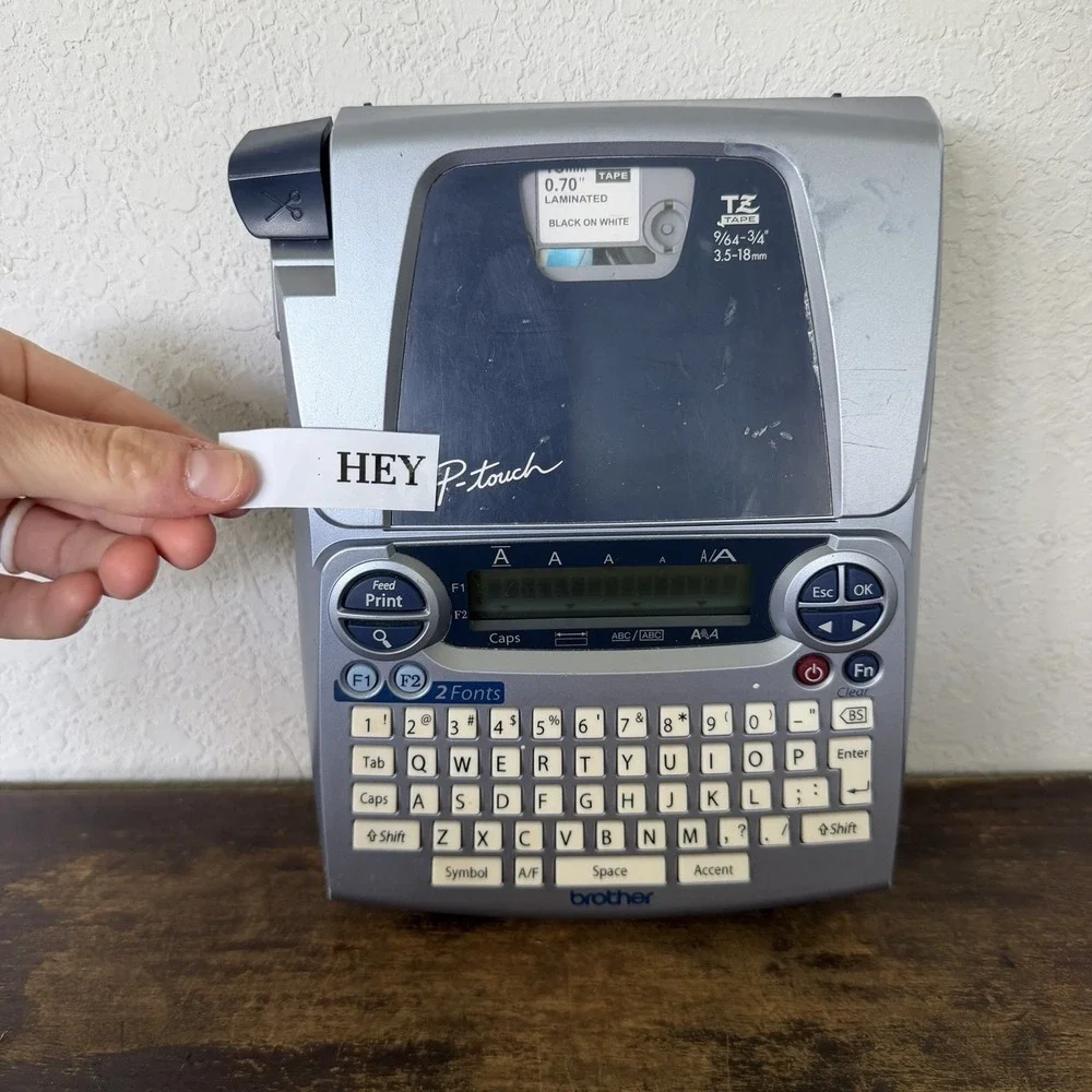 BROTHER P-TOUCH PT-1880 Label Thermal Printer Model PT - 1880 Tested With Tape